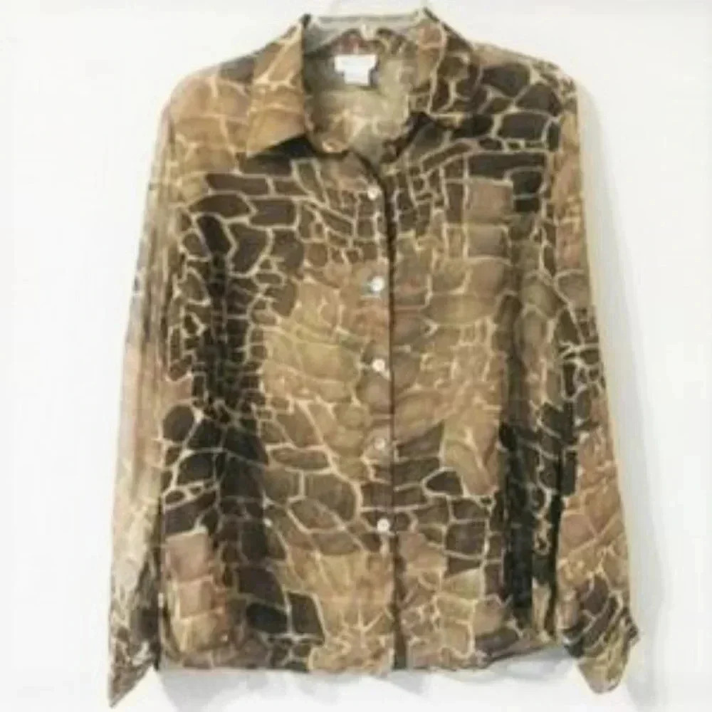 Nicola Sheer Print Blouse A2